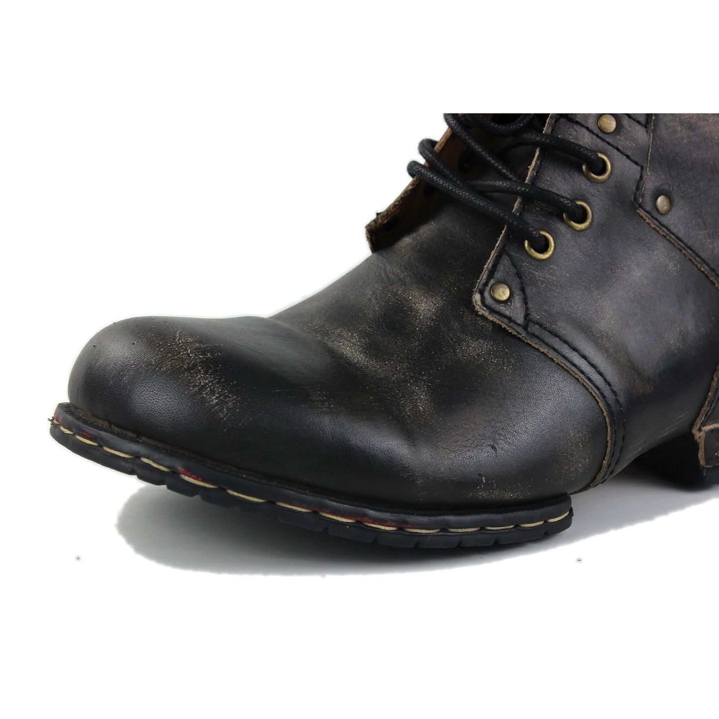 Men's Leather Ankle Boots OSS-6015-2-Retro Brown