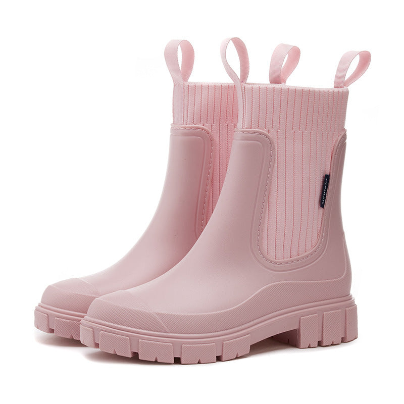 Women's Mid-Calf Waterproof Rain Boots