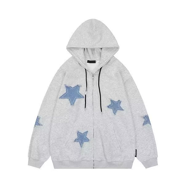 Retro Patchwork Star Sweater