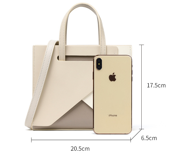 Geunine leather ladies shoulder bag crossbody large capacity simple handbag tote bag 8866