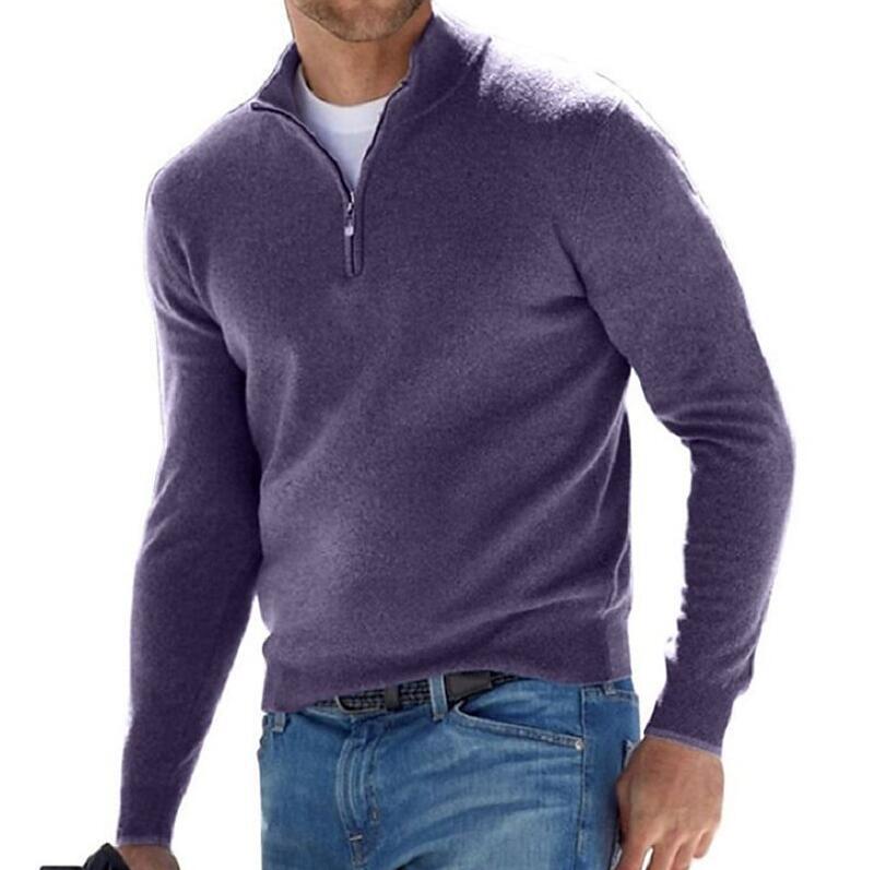 2Men's Long Sleeve Cashmere Sweater
