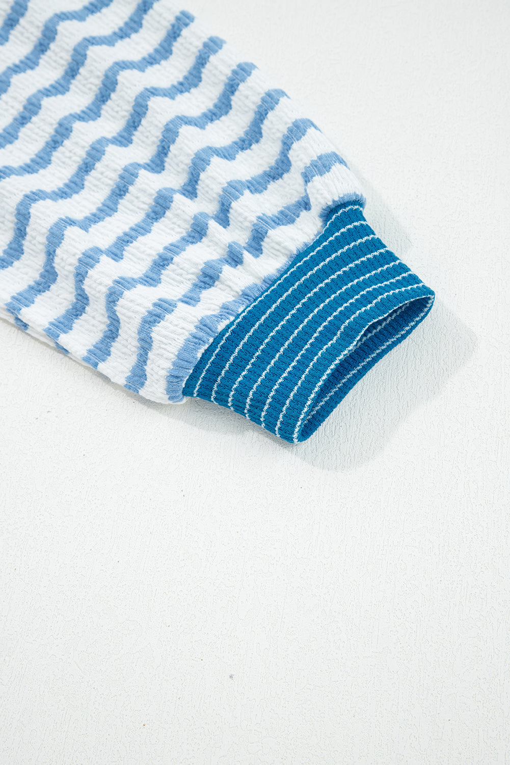 Stripe Collared Top and Drawstring Pants Set