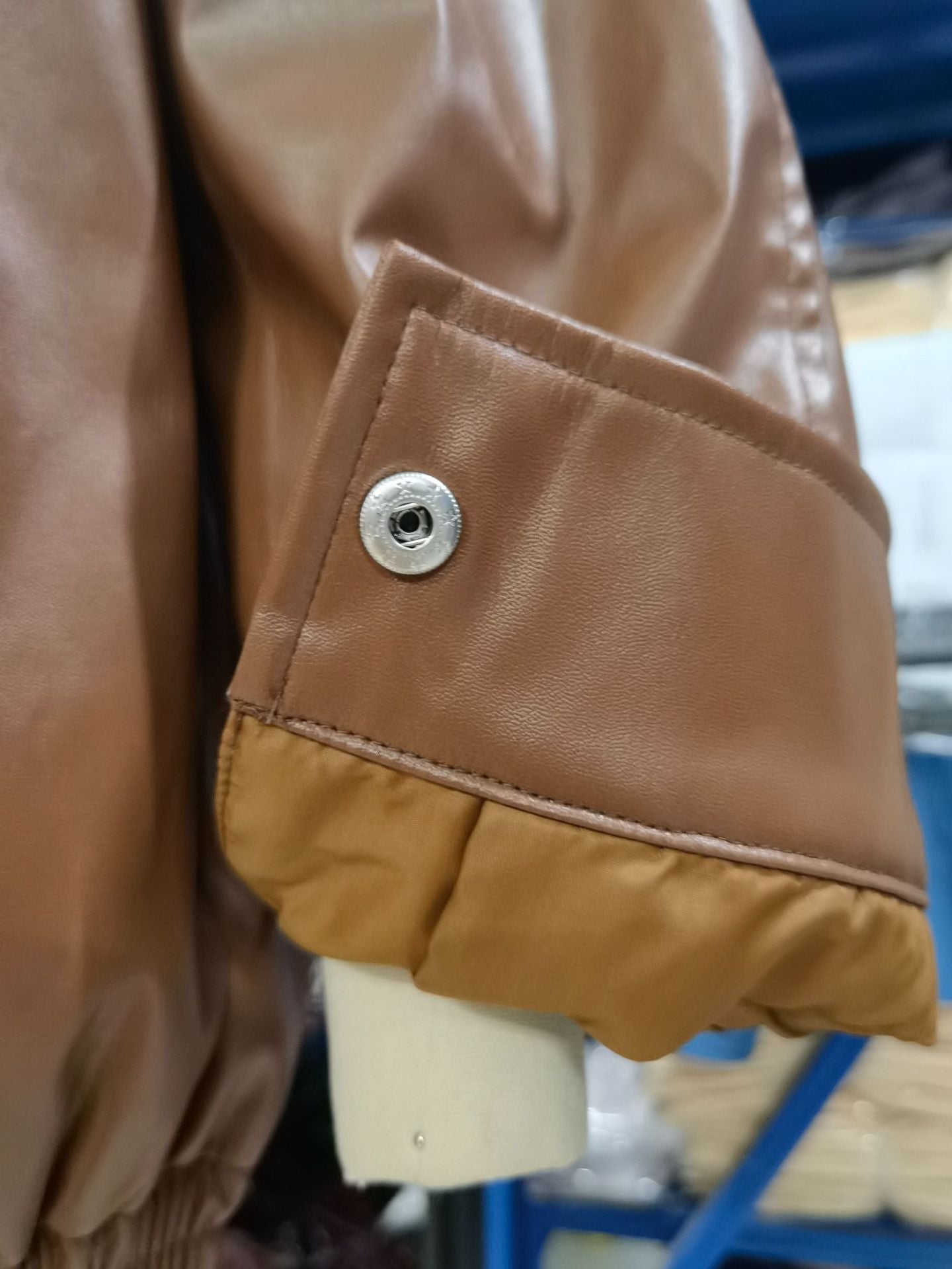 Women's Oversized Leather Motorcycle Jacket