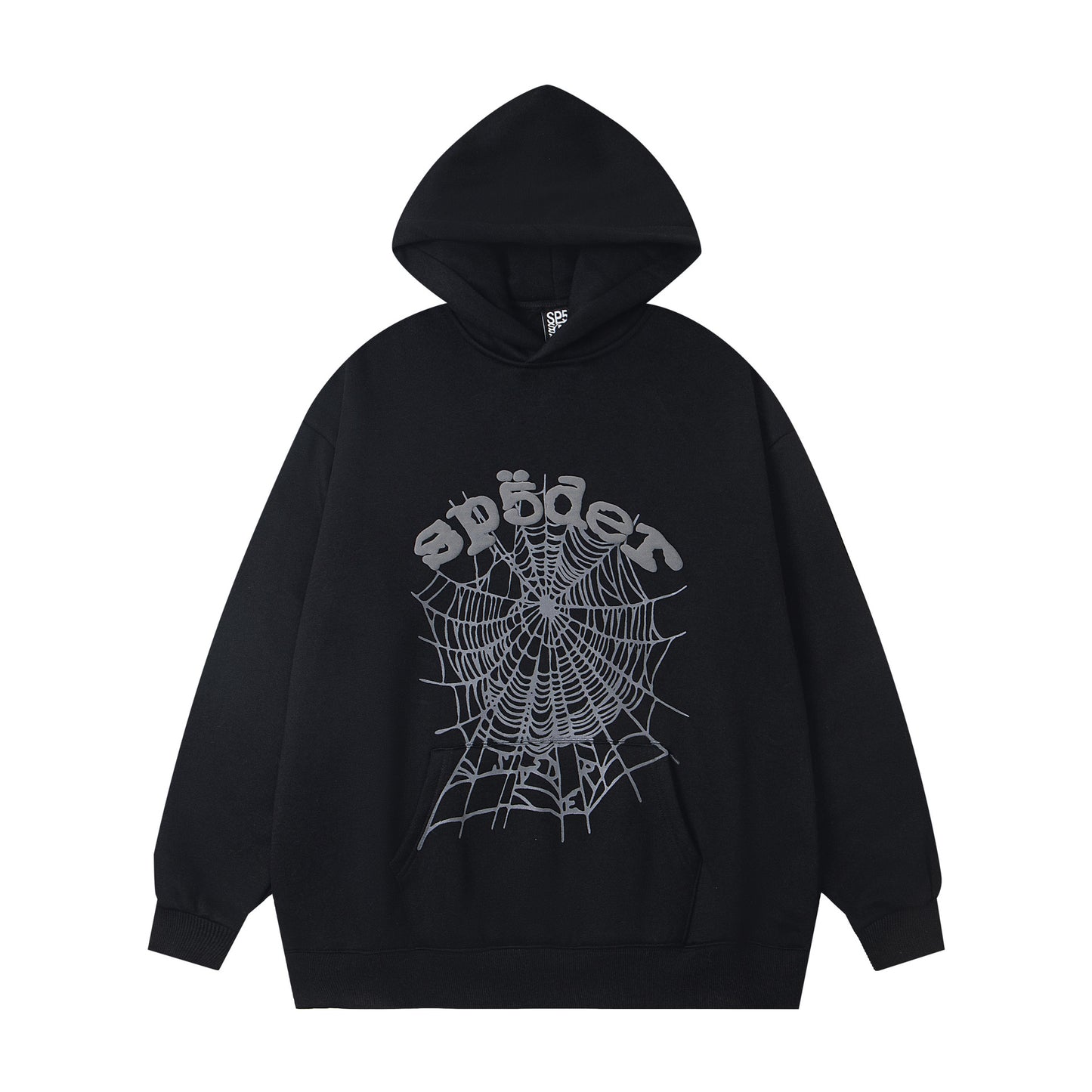 Loose fleece pullover with hood