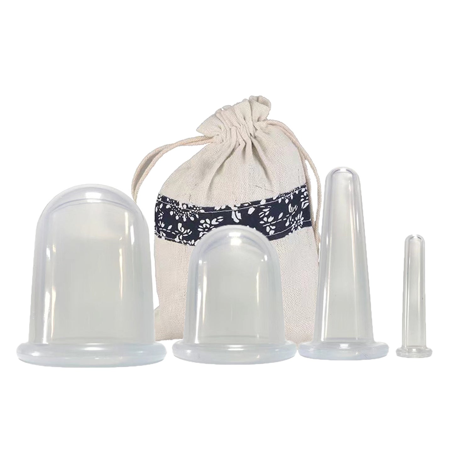 Silicone Facial Cupping Set for Massage and Therapy