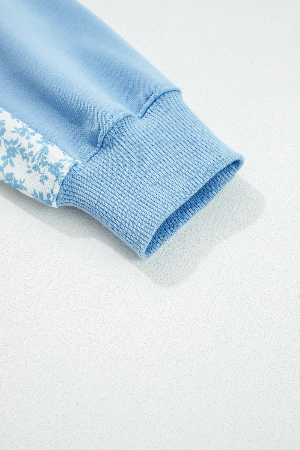 Floral Patchwork Pullover and Sweatpants Lounge Set