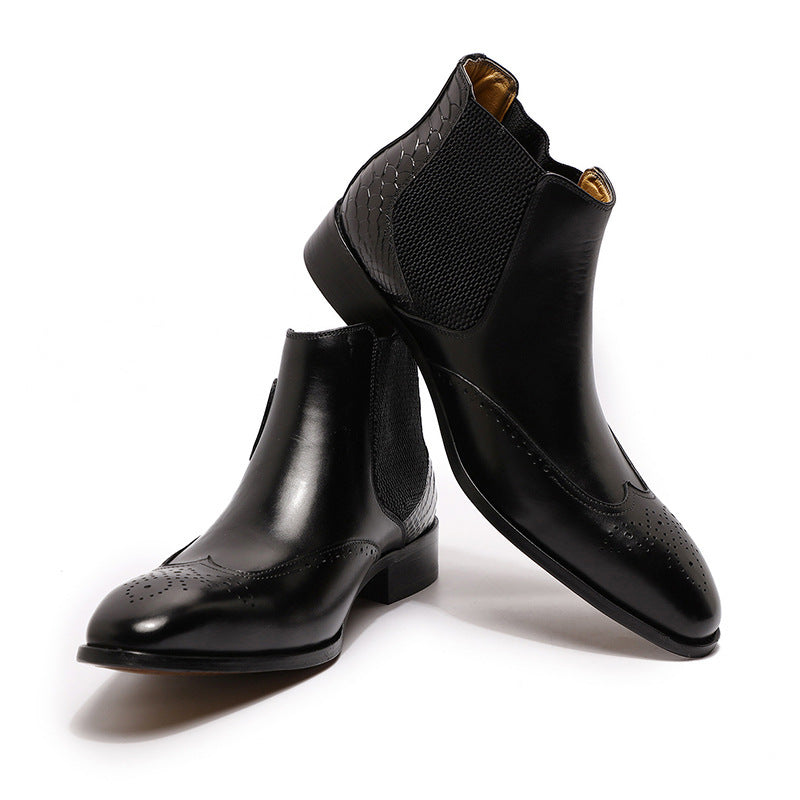 Mens Leather Boots