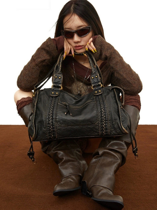 Large-capacity soft motorcycle bag