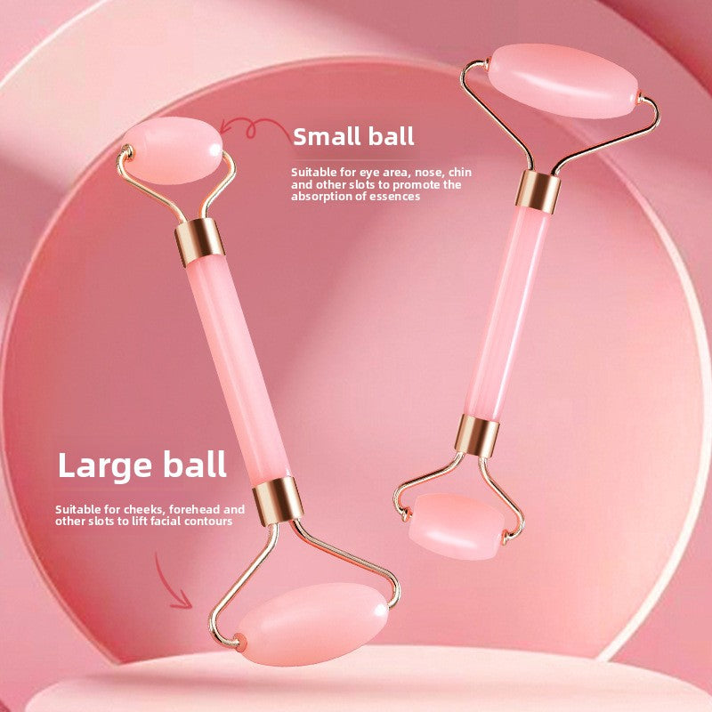 Heart-shaped crystal roller massage board