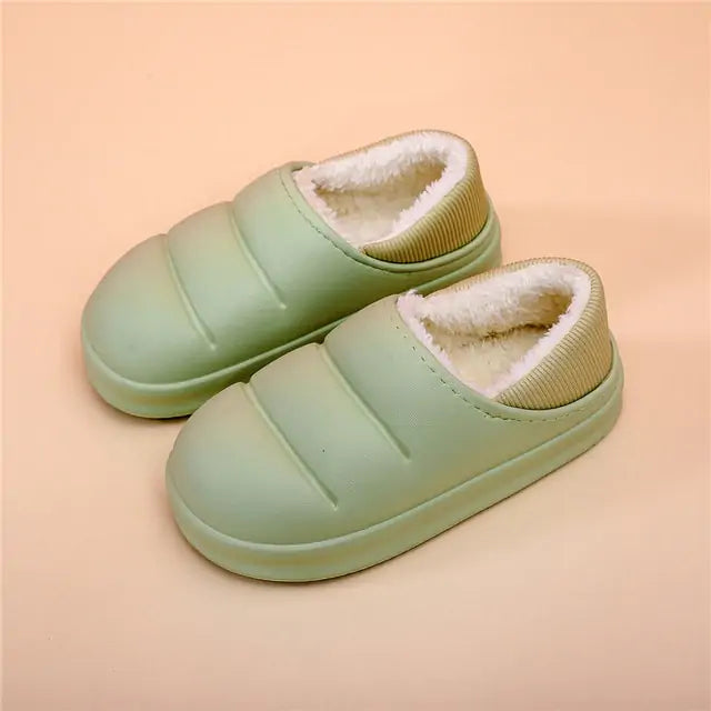 Waterproof Warm Fur Slippers - # GIAA73610008