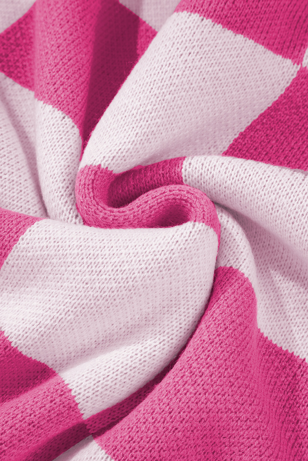 Checker Bishop Sleeve Sweater