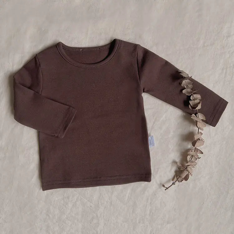 Cotton Long Sleeve T-shirts for Newborns 3-24M - # BAAA1111010005