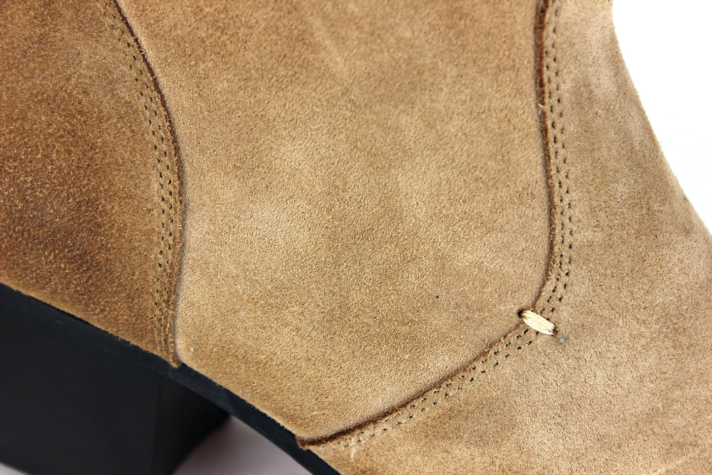 Suede High Heel Chelsea Boots