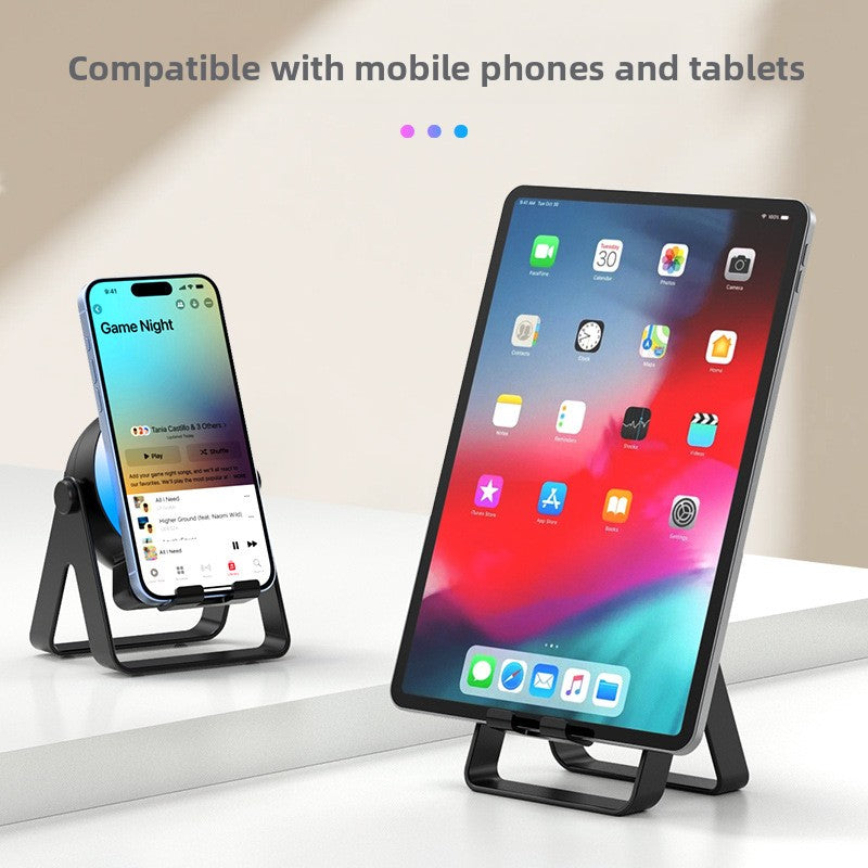 Foldable RGB Bluetooth Speaker with Phone Stand