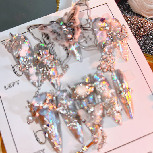 1017-Handmade press on nails fake nails removable