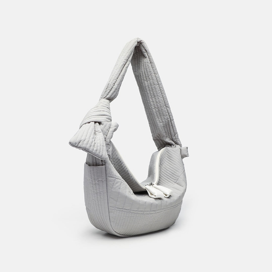 Elegant Folded Hobo Bag Ladies - Lightweight Large Capacity Shoulder Bag & Casual Cloth Crossbody Bag