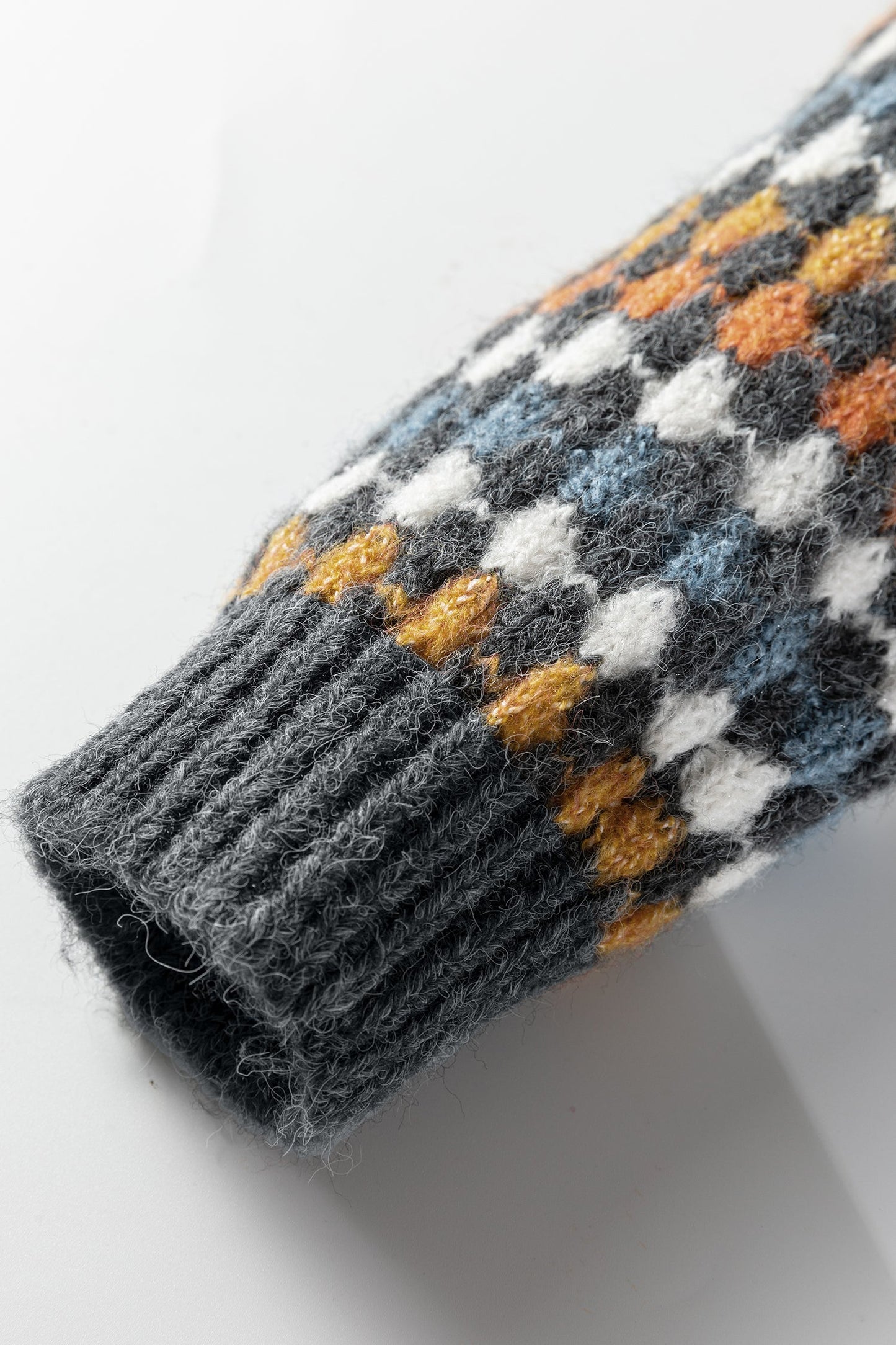 Dotty Knit Button-Up V-Neck Sweater Cardigan