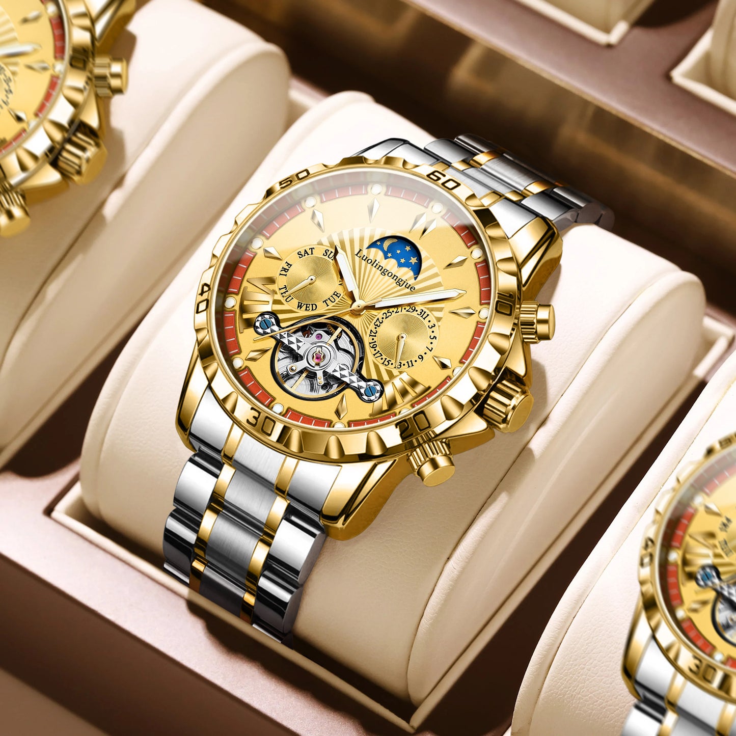 Duke of Lorraine Automatic Mechanical Watch with Moon Phase