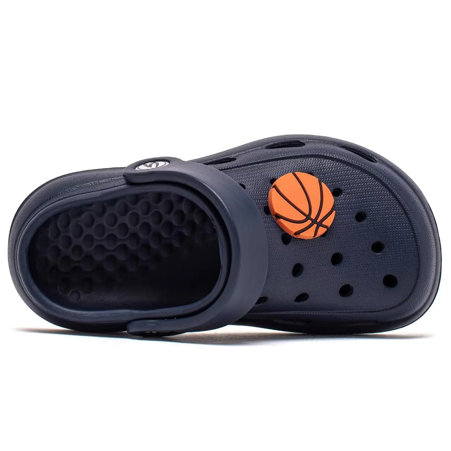 WOUEOI Boys Girls Garden Shoes Toddler Cartoon Slides Sandals Kids Clogs 2 Little Kid A-dark Blue - # BOAA71310001