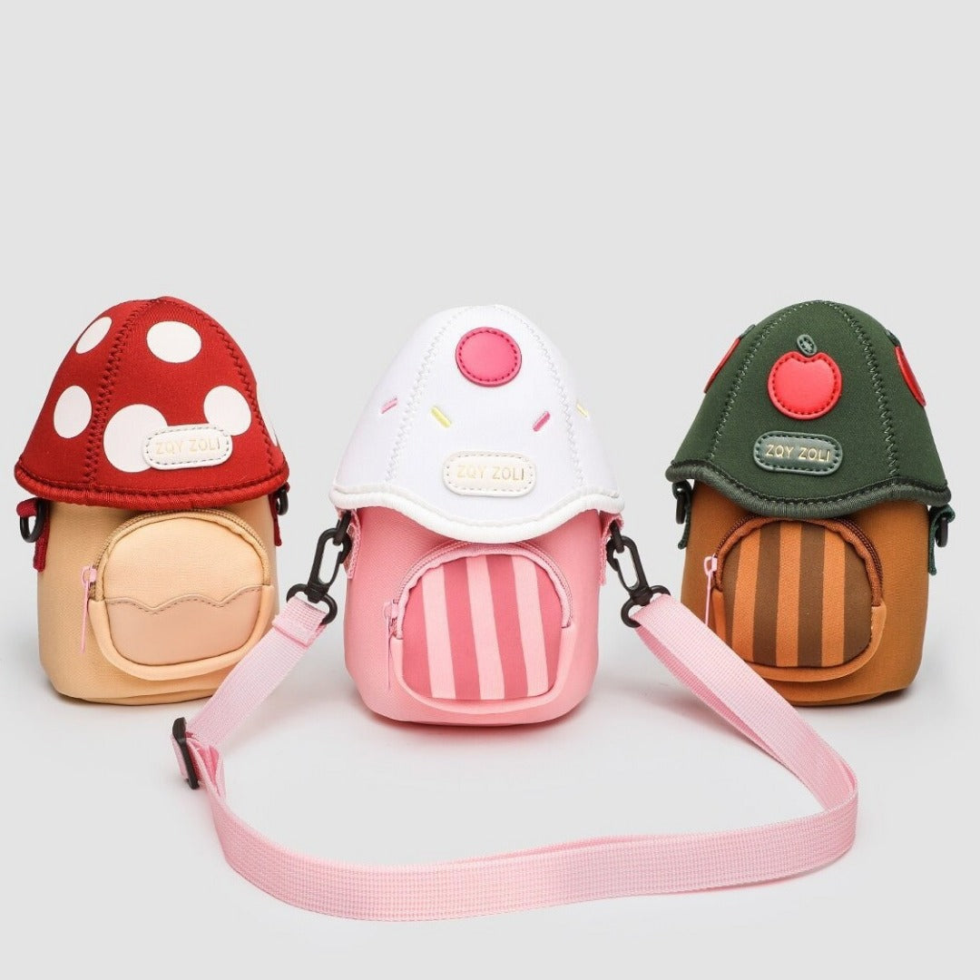 Toddler Purse – Adorable Children's Cool Cute Mushroom Purse, Lightweight Versatile Crossbody Bag for Going Out