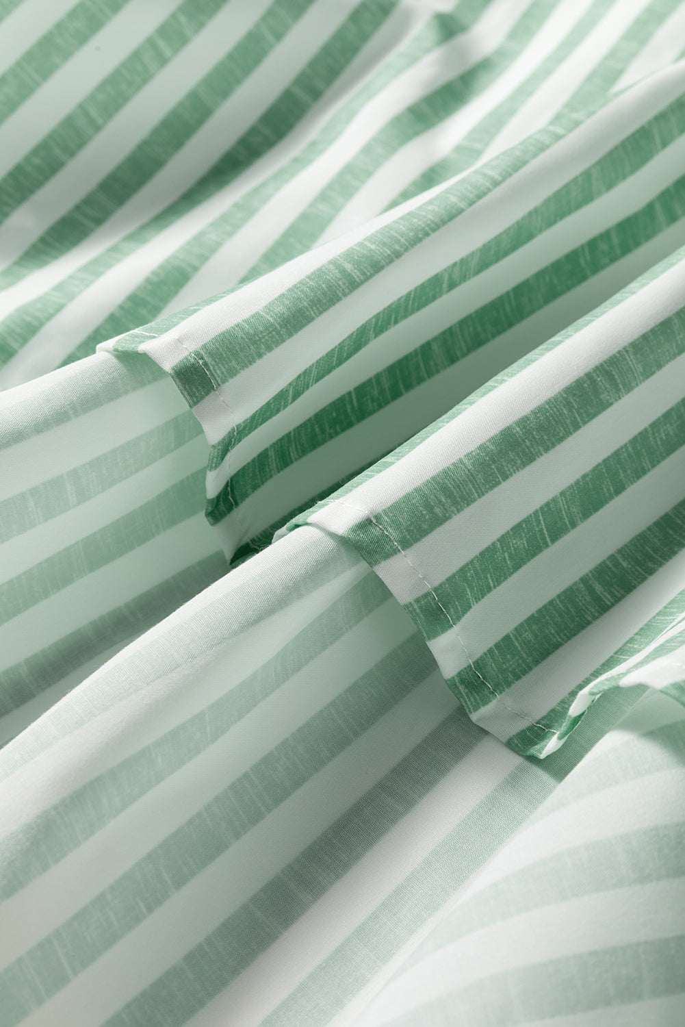 Stripe Half-Zip Long Sleeve Top