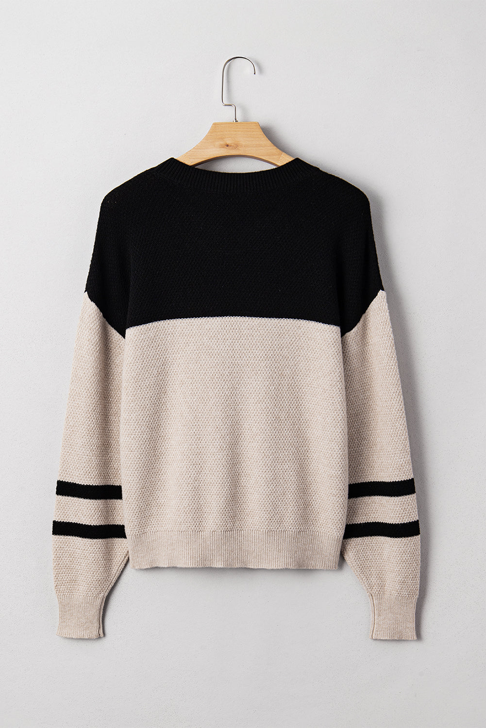 Colorblock Stripe Long Sleeve Sweater