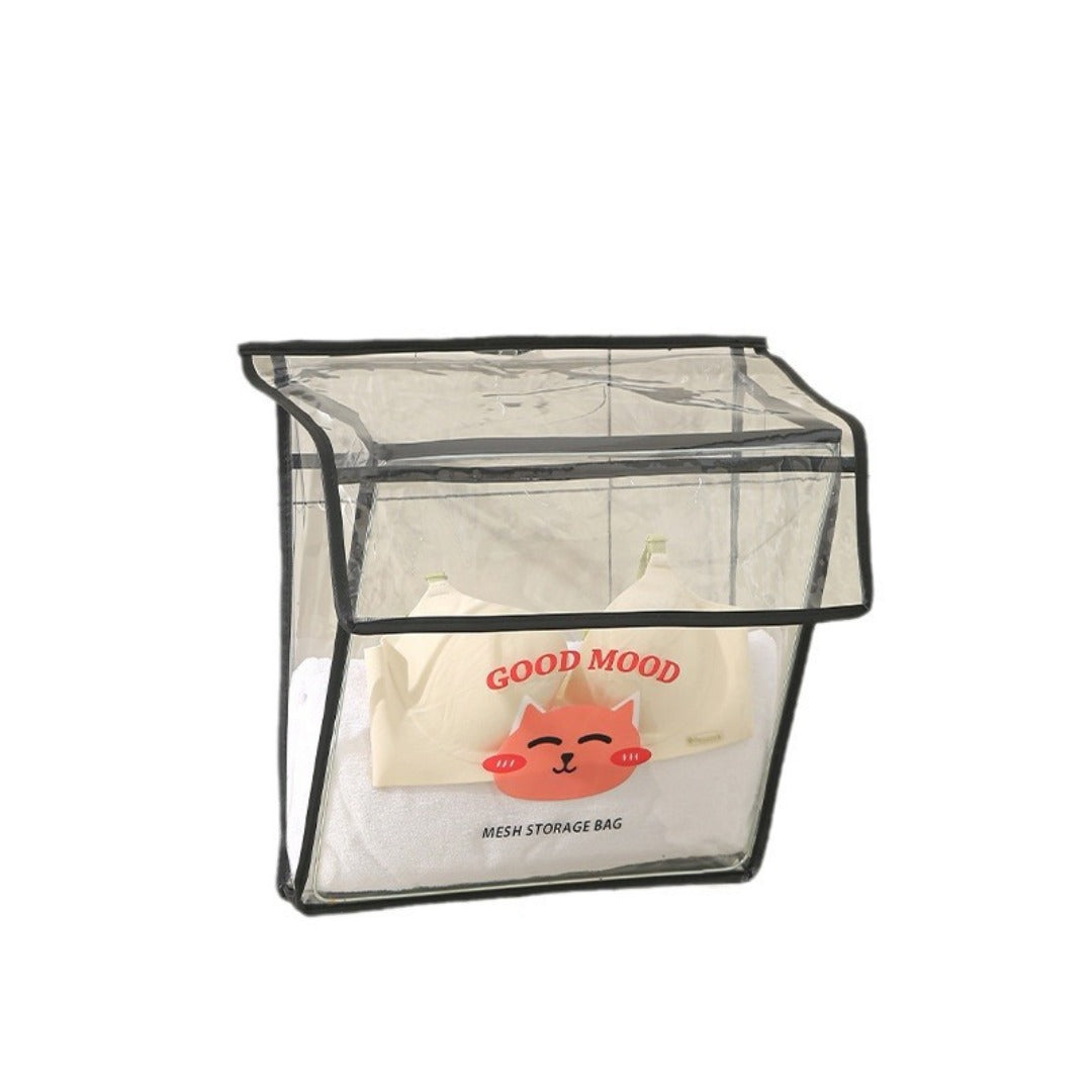 Bathroom transparent storage bag, put clothes toilet storage bag, transparent PVC large-capacity wall-mounted waterproof bathroom hanging bag