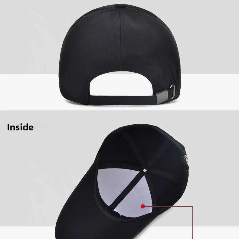 Extended Brim Peaked Cap
