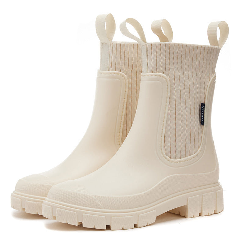 Women's Mid-Calf Waterproof Rain Boots