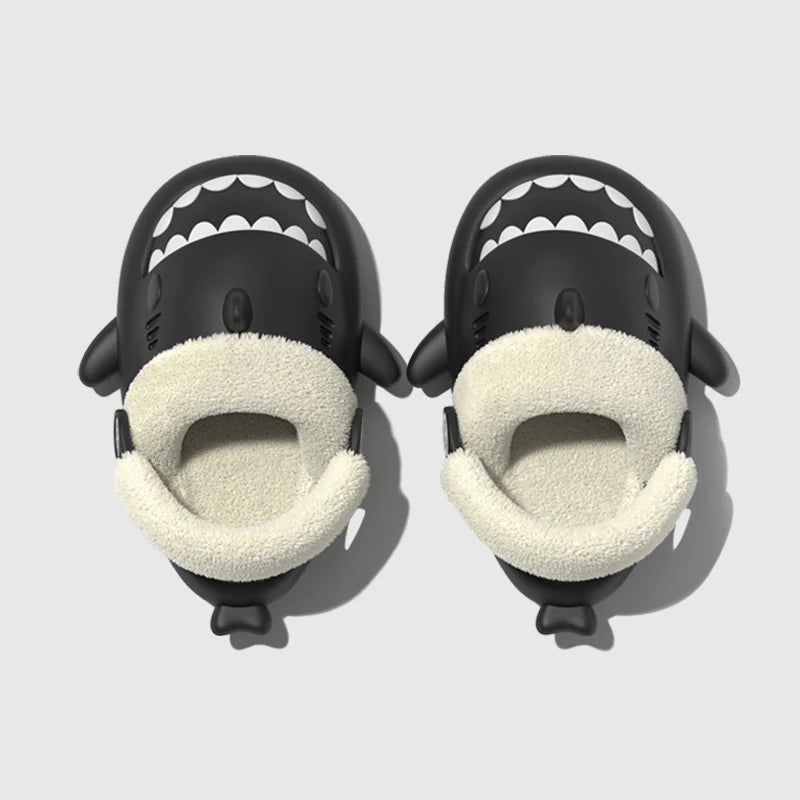 Detachable Kids Winter Shark Slippers - # BOAA71410001