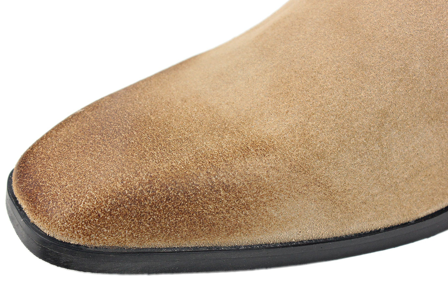 Suede High Heel Chelsea Boots