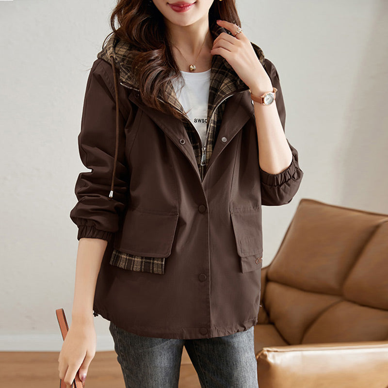 Mid-Length Fleece-Lined Casual Coat for Women