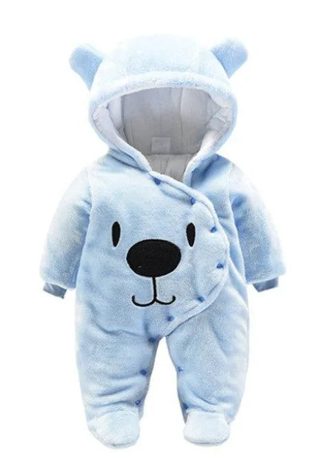 Bear Hooded Jumpsuit Baby - # BAAA21110017