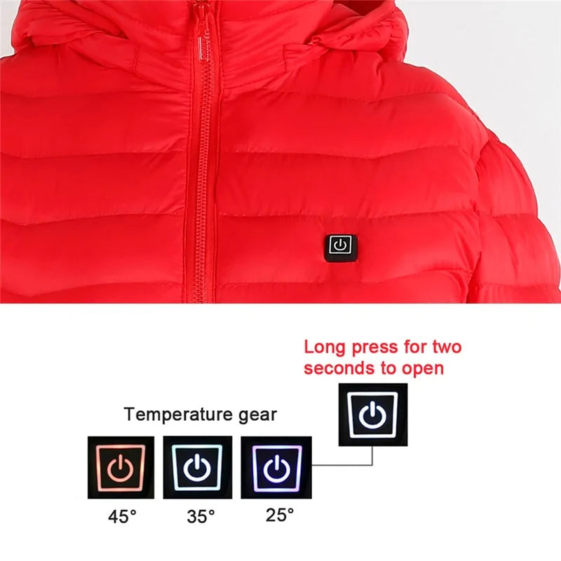 Boys Men's Fleece Waterproof Winter Heated Jackets - # BOAA13210004