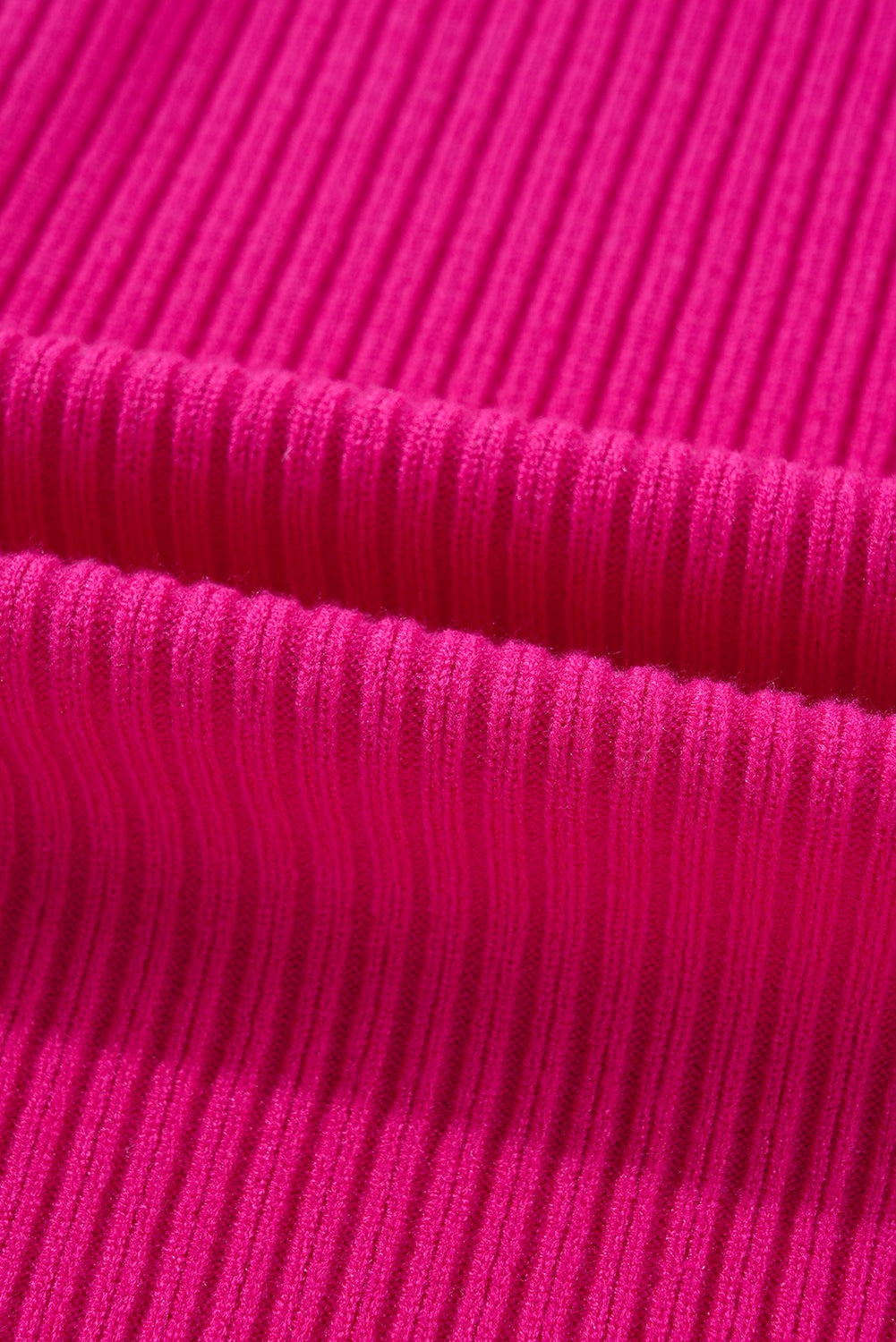 Solid Ribbed Knit Patch Pocket Short Sleeve Sweater