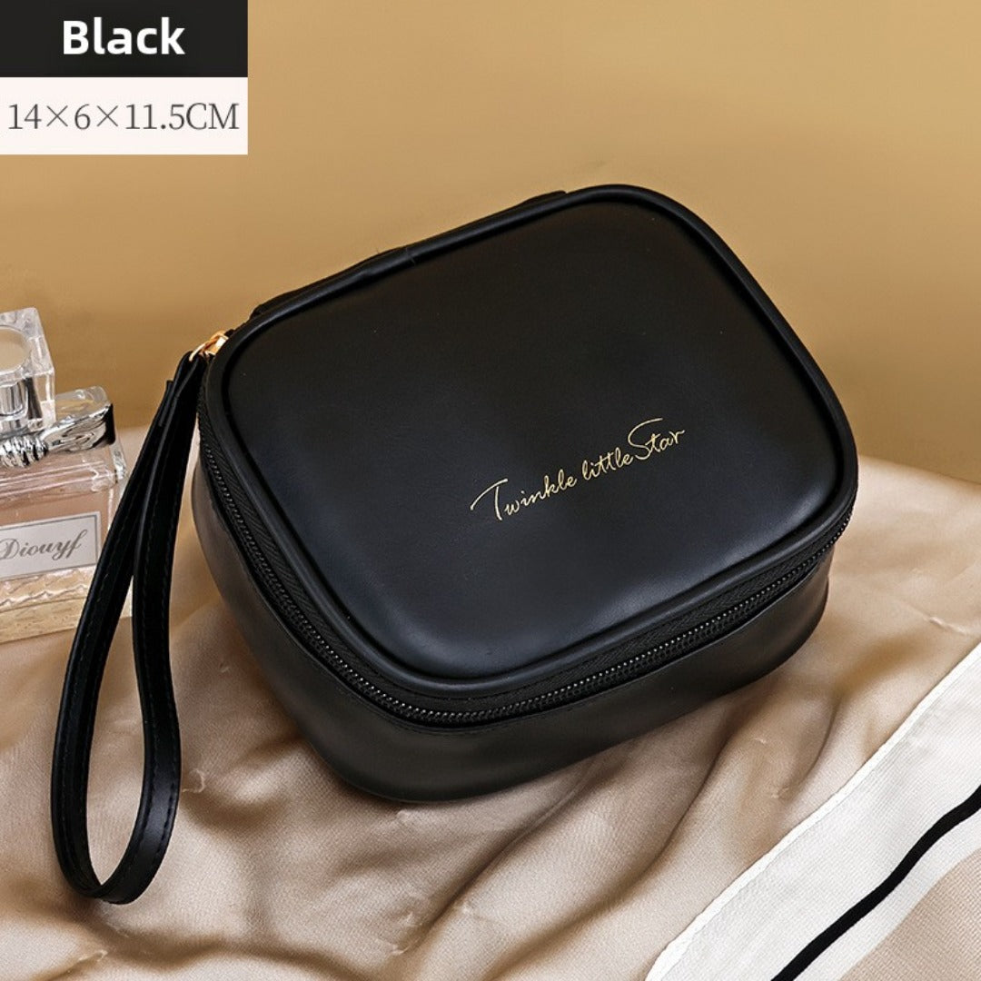 Portable PU Makeup Bags – Small Cream Lipstick Envelope Carry Cosmetic Bag for Students, Ideal for Sanitary Napkin and Small Storage Essentials