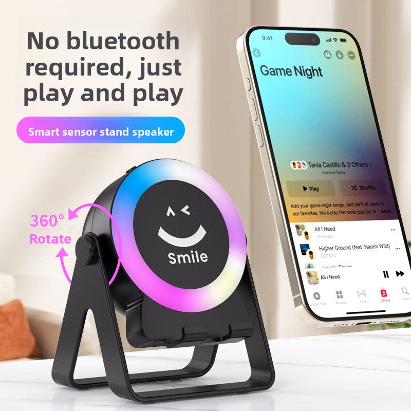 Foldable RGB Bluetooth Speaker with Phone Stand