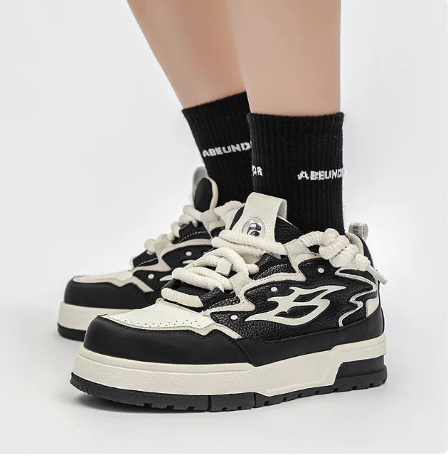 Boys Men's Platform All-match Height Increasing Niche Personality Korean Casual Shoes - # BOAA73510002