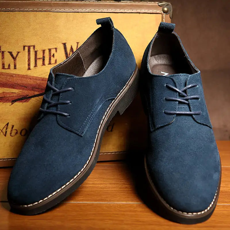 The Roxida - Suede Leather Oxford Shoes For Boys and Men - # BOAA73610003