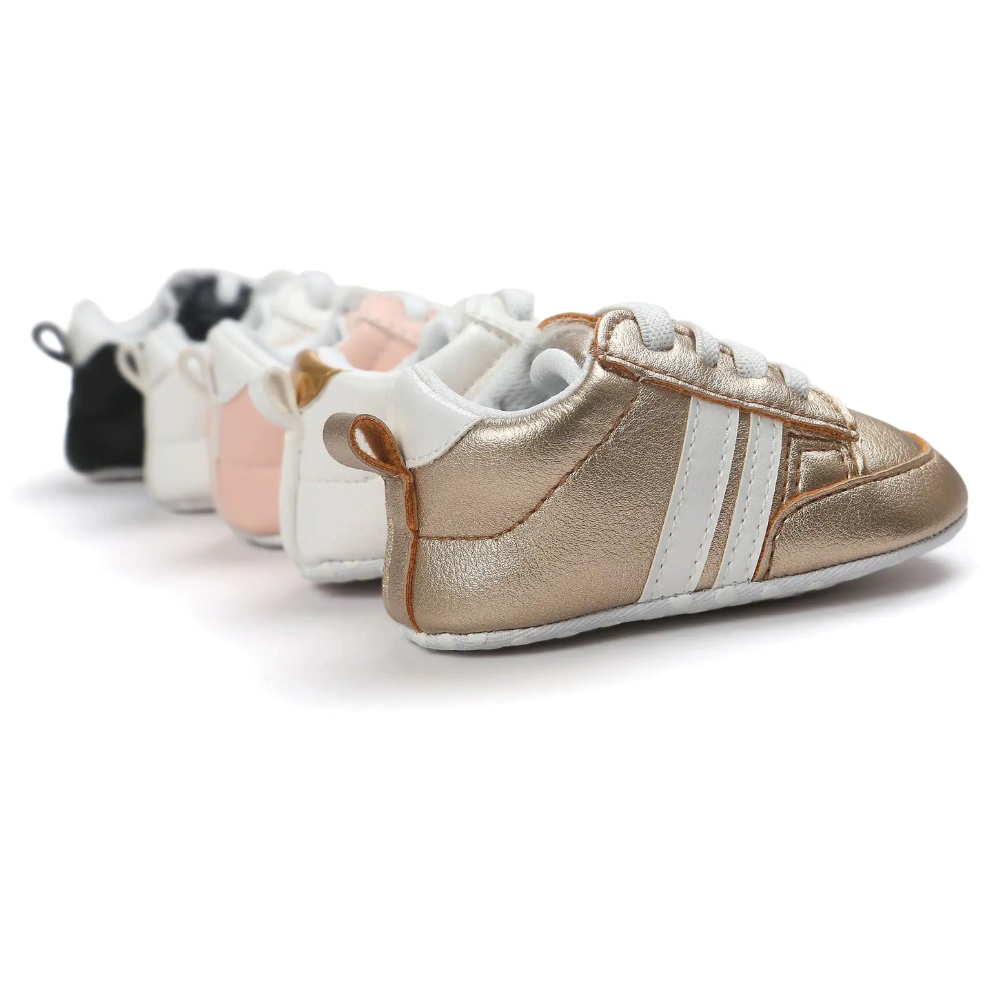 Baby Boy Girl Moccasins Shoes Infant PU Leather Non-slip Soft Newborn Sneakers - # GIAA71310003