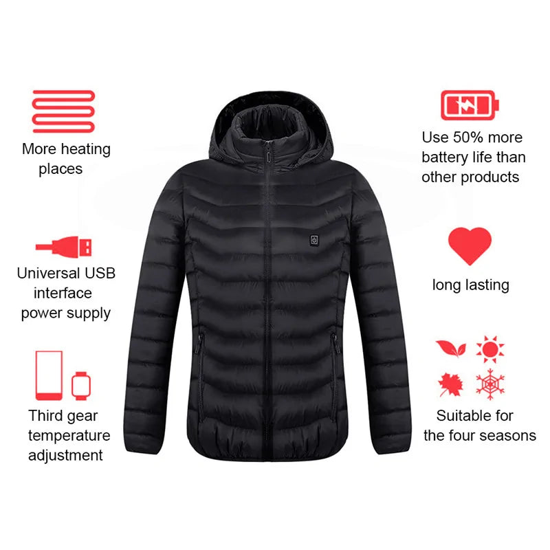 Boys Men's Fleece Waterproof Winter Heated Jackets - # BOAA13210004