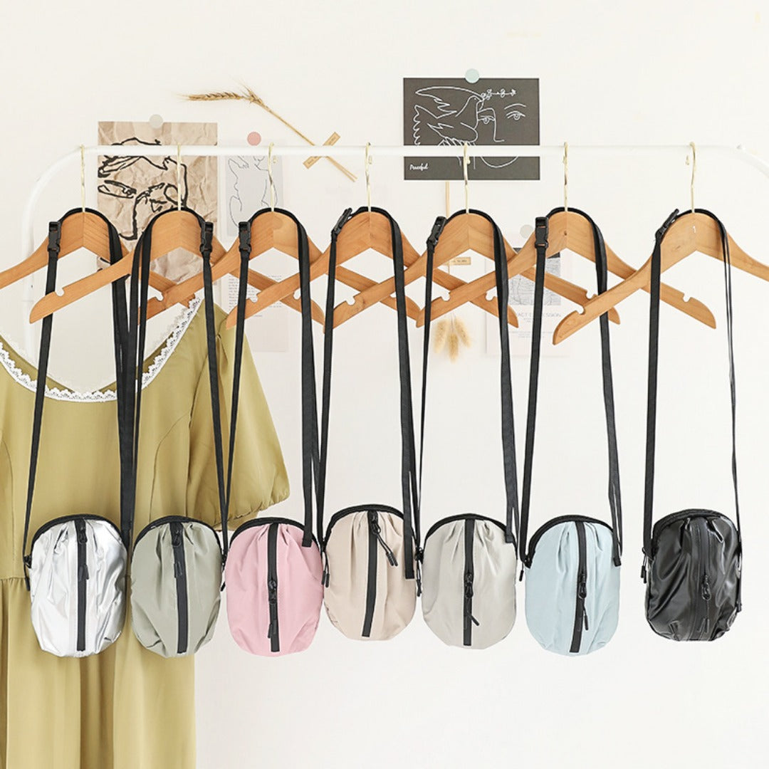 Adorable Mini Mobile Phone Bag for Females – Trendy Versatile Nylon Shopping Small Crossbody Bag