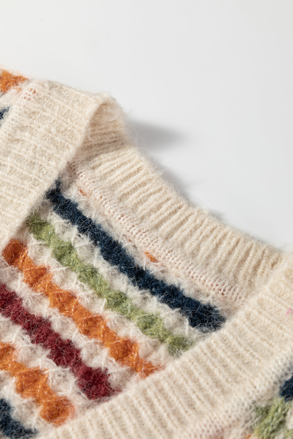 Dotty Knit Button-Up V-Neck Sweater Cardigan