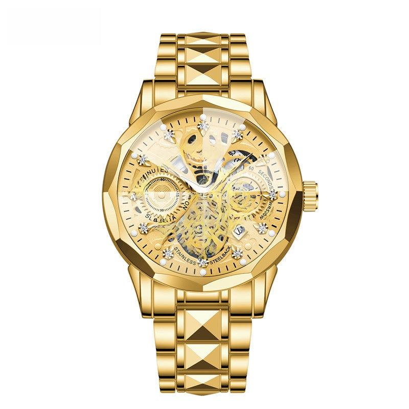 Men's Quartz Watch with Luminous and Waterproof Features