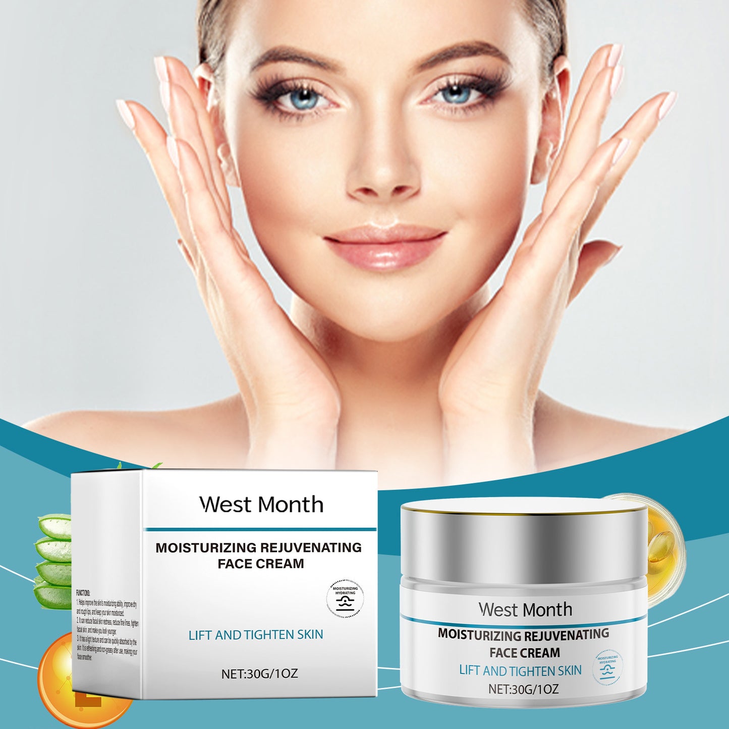 Facial nourishing and moisturizing cream