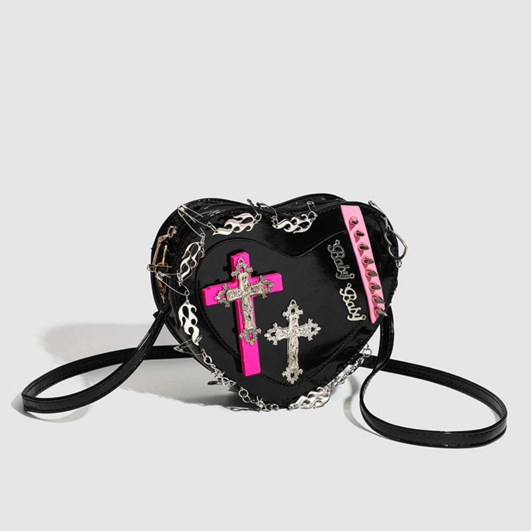 Mini Design Versatile Women's Bag, Fashion Crossbody Bag small, Spice Girl Heart Shoulder Crossbody purse mini