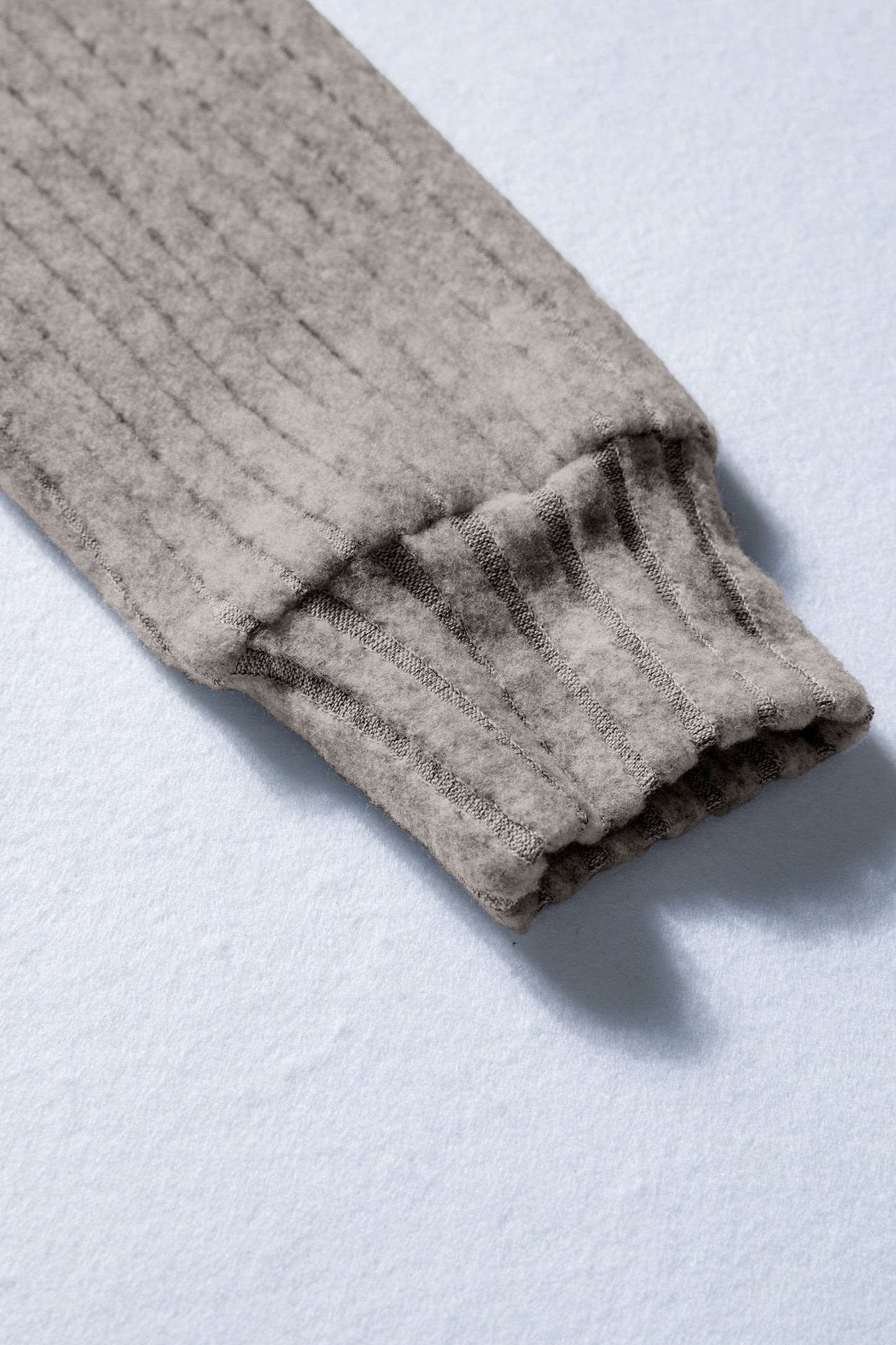 Solid Ribbed Knit Mock Neck Pullover Top