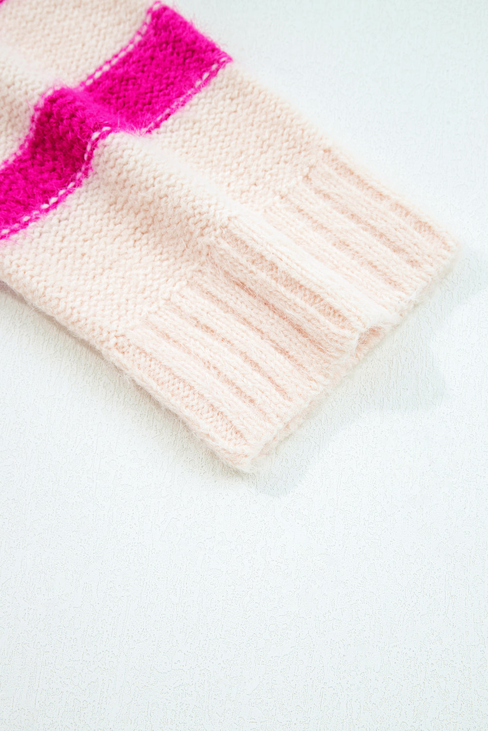 I KNOW WHAT I WANT Sequin Colorblock Stripe Sweater