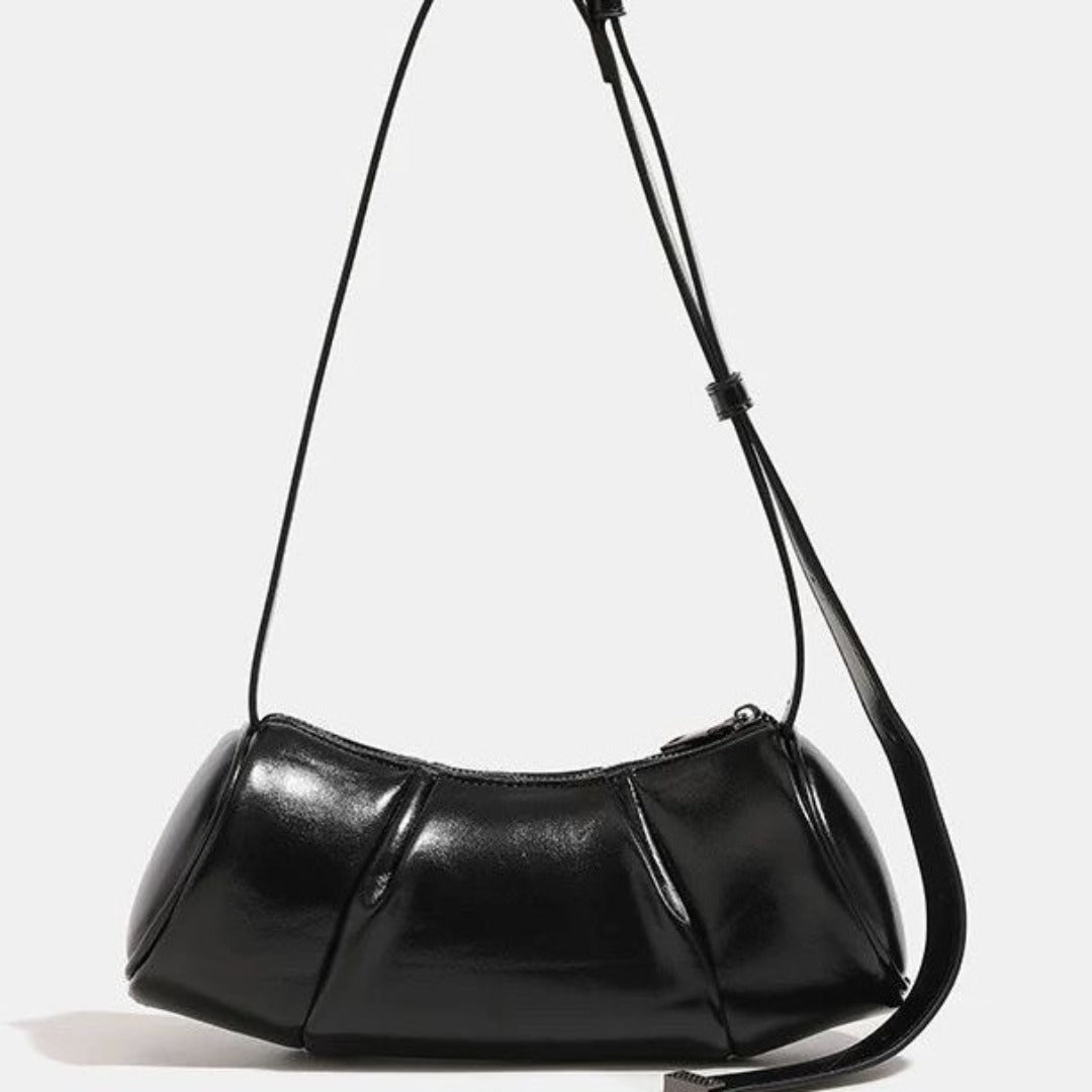 Elegant Folded Cylinder Bag - Stylish Small Pillow Bag & Casual Crossbody Bag for Women | Fashion Retro Design hobo