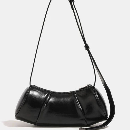 Elegant Folded Cylinder Bag - Stylish Small Pillow Bag & Casual Crossbody Bag for Women | Fashion Retro Design hobo